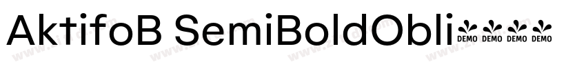 AktifoB SemiBoldObli字体转换